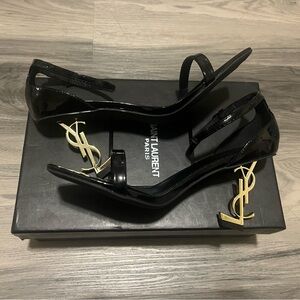 Saint Laurent Glossy Black Heels